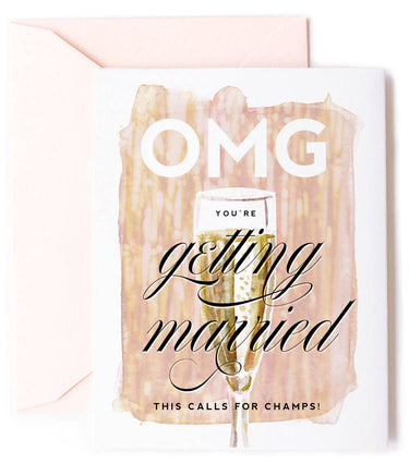 OMG You're Getting Married - Engagement Greeting Card